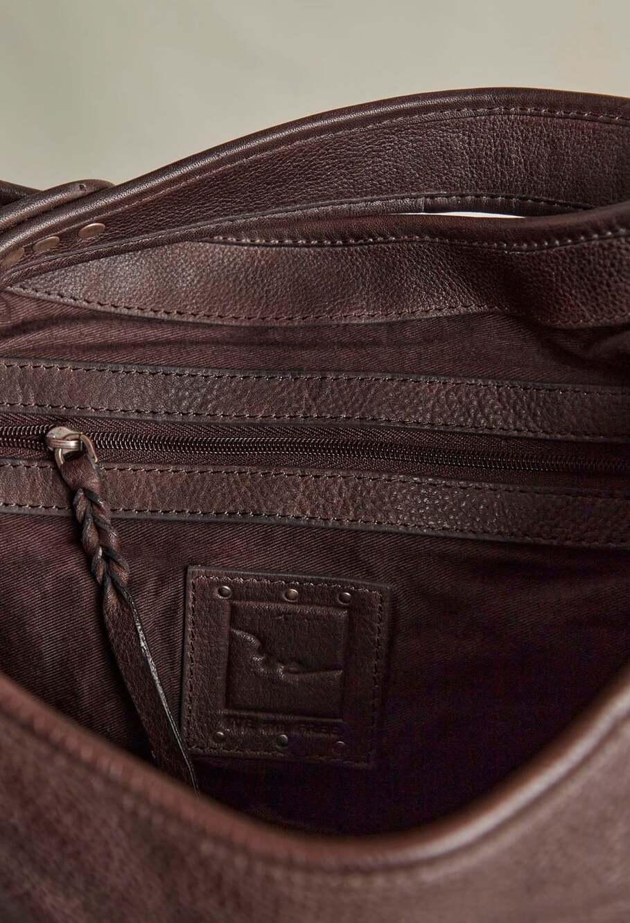 We The Free Baby Asher Tote Espresso Leather NWT - Picture 9 of 9